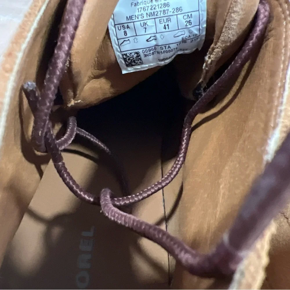 Sorel Madson II Chukka Boots Men’s Size 8 Tan Suede Waterproof Ankle Lace Up